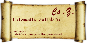 Csizmadia Zoltán névjegykártya